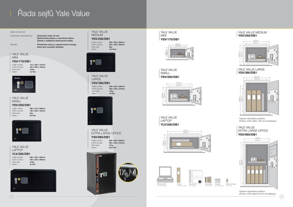 250mm 242mm YSV/200/DB1 YLV/200/DB1 170 x 230 x 170mm 160 x 220 x 120mm 3.6kg 4,2 litrů 200 x 310 x 190 x 300 x 150mm 5kg 8,6 litrů 200 x 430 x 190 x 420 x 300mm 9.