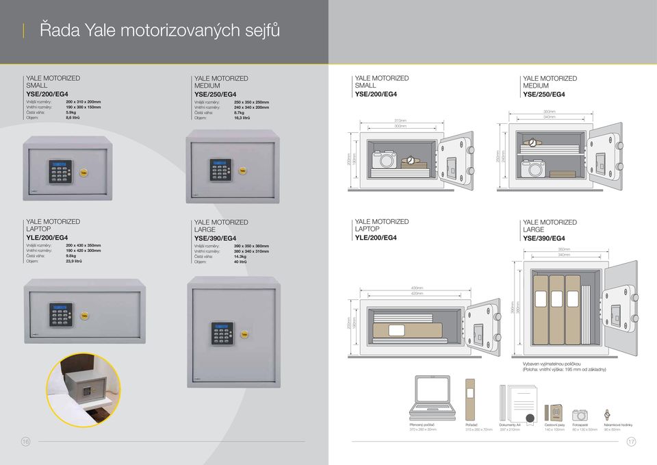 8kg 23,9 litrů large YSE/390/EG4 390 x 350 x 360mm 380 x 340 x 310mm 14.