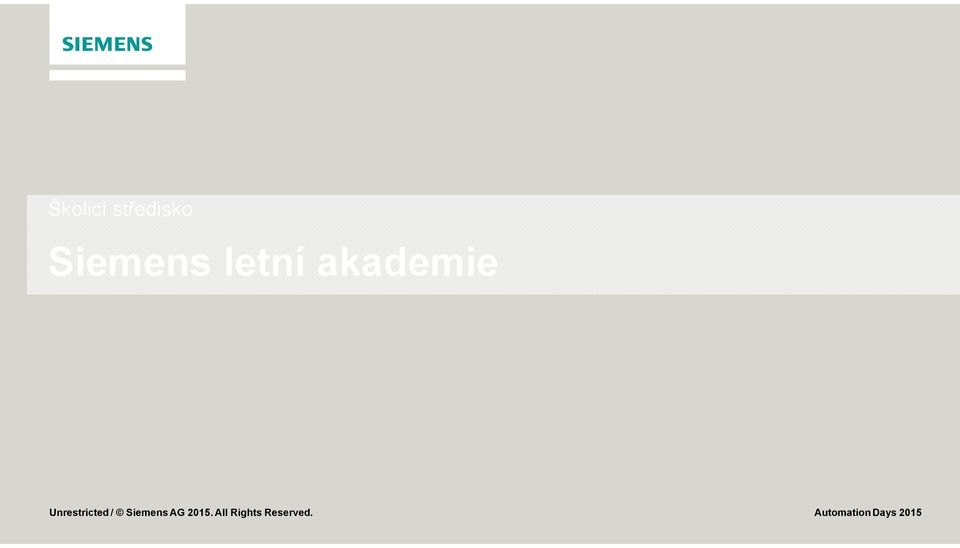 / Siemens AG 2015.