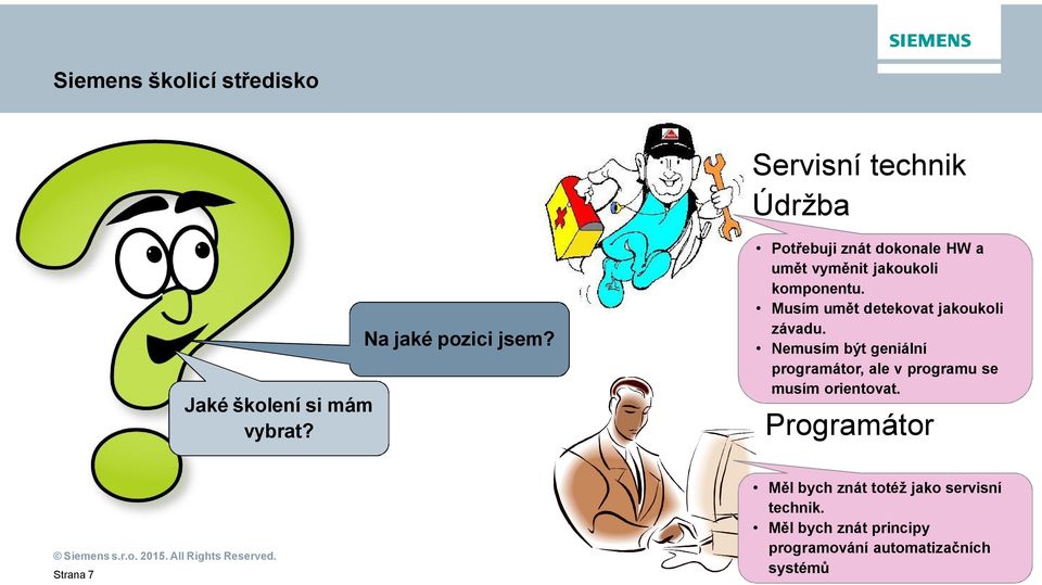 Musím umět detekovat jakoukoli závadu.