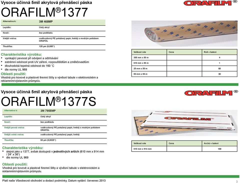 tabule v elektronickém a reklamním/výstavním průmyslu.