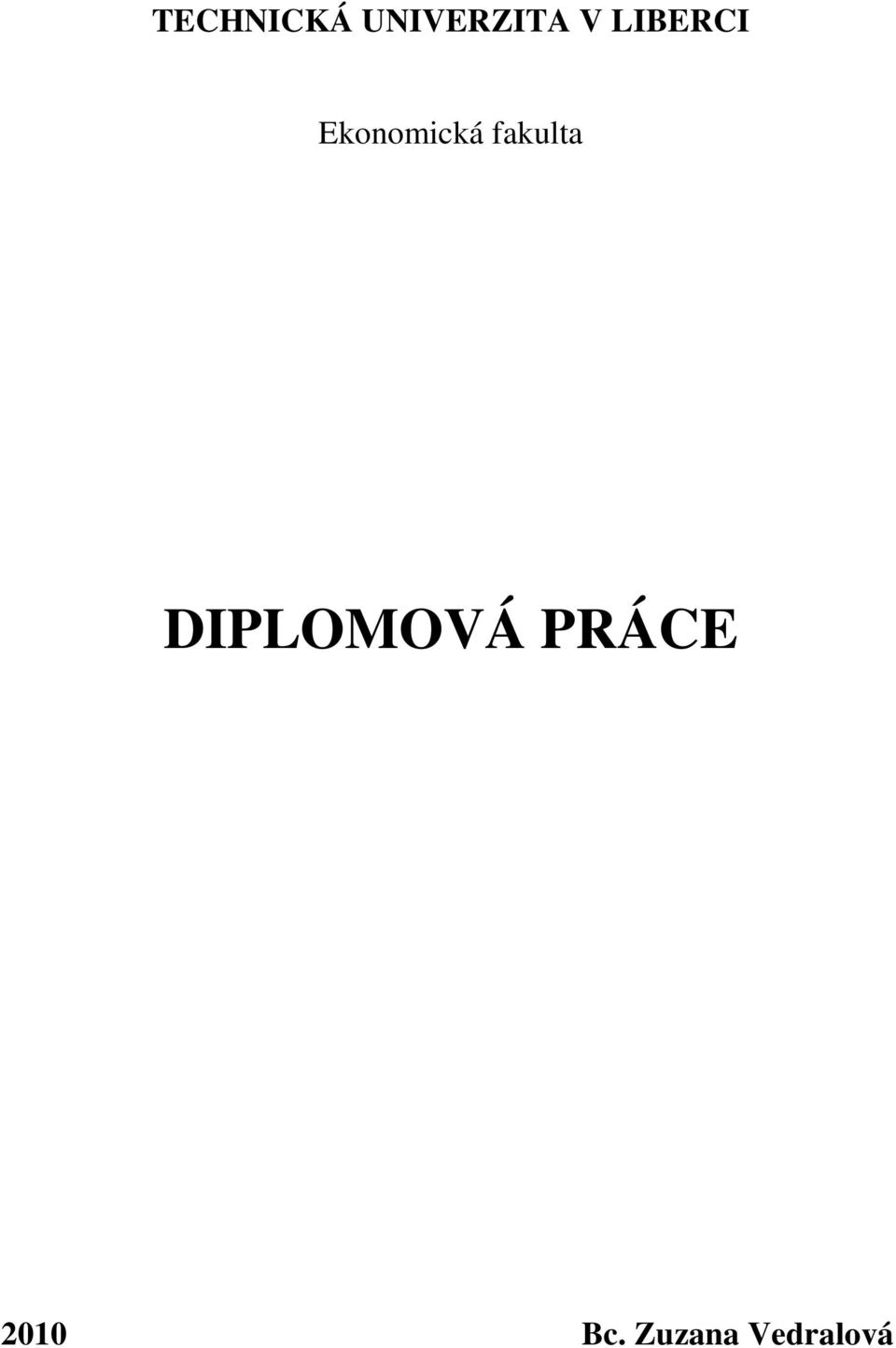 fakulta DIPLOMOVÁ