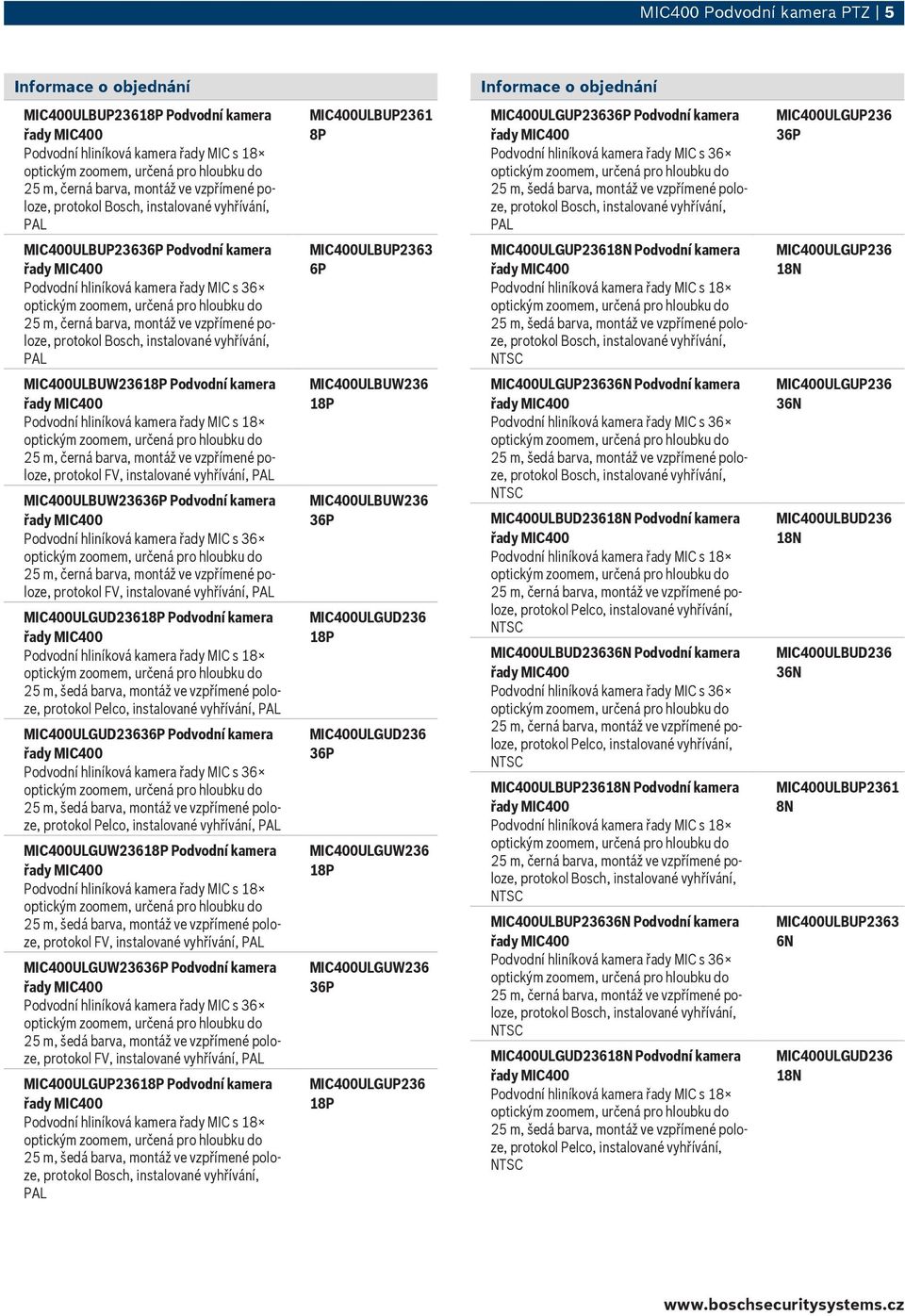 protokol FV, instalované vyhřívání, MIC400ULGUW236 Podvodní kamera protokol FV, instalované vyhřívání, Podvodní kamera MIC400ULBUW236 MIC400ULBUW236 MIC400ULGUW236 MIC400ULGUW236