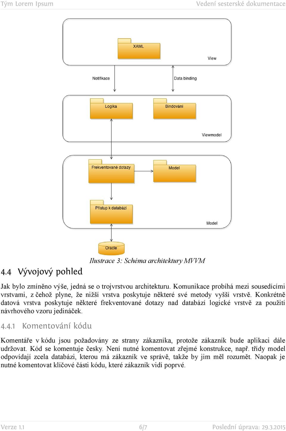 Konkrétně datová vrstva poskytuje některé frekventované dotazy nad databází logické vrstvě za použití návrhového vzoru jedináček. 4.