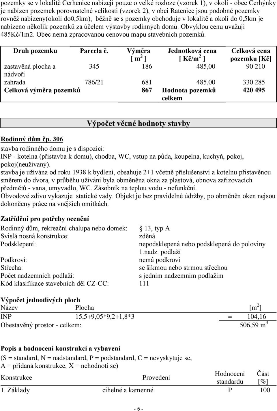 Obec nemá zpracovanou cenovou mapu stavebních pozemků. Druh pozemku Parcela č.