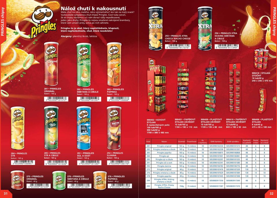 Pringles to je obal, který nepřehlédnete, křupnutí, které nepřeslechnete, chuť, které neodoláte!