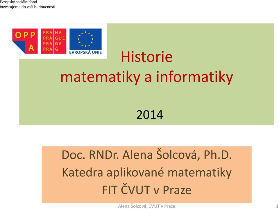 informatiky 2014 Doc. RNDr.