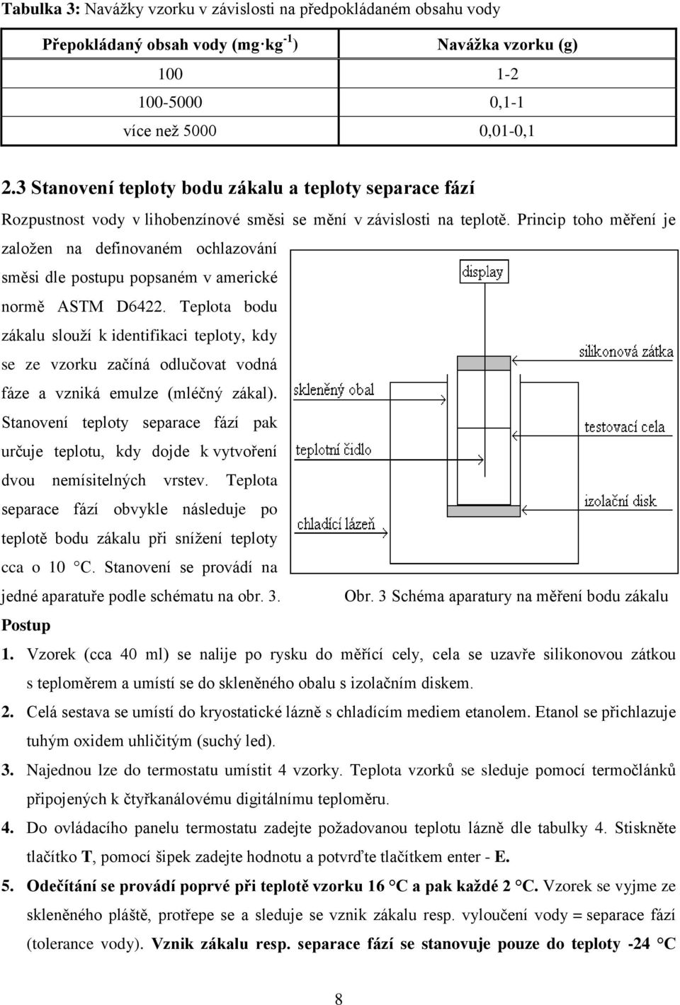 Princip toho měření je založen na definovaném ochlazování směsi dle postupu popsaném v americké normě ASTM D6422.