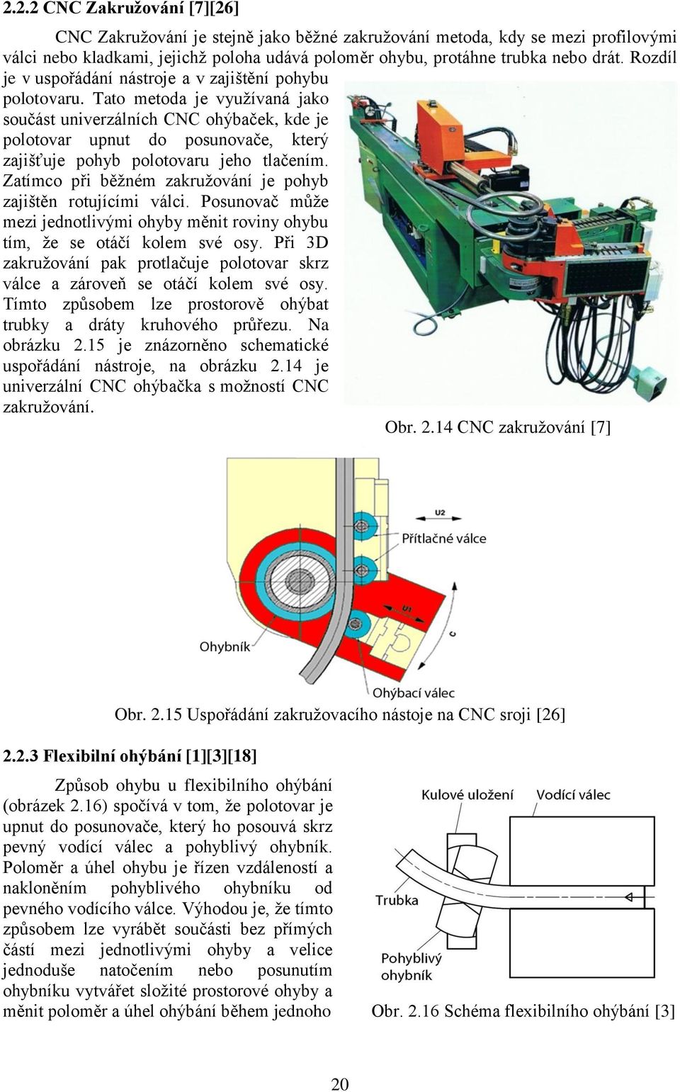 Tato metoda je využívaná jako součást univerzálních CNC ohýbaček, kde je polotovar upnut do posunovače, který zajišťuje pohyb polotovaru jeho tlačením.