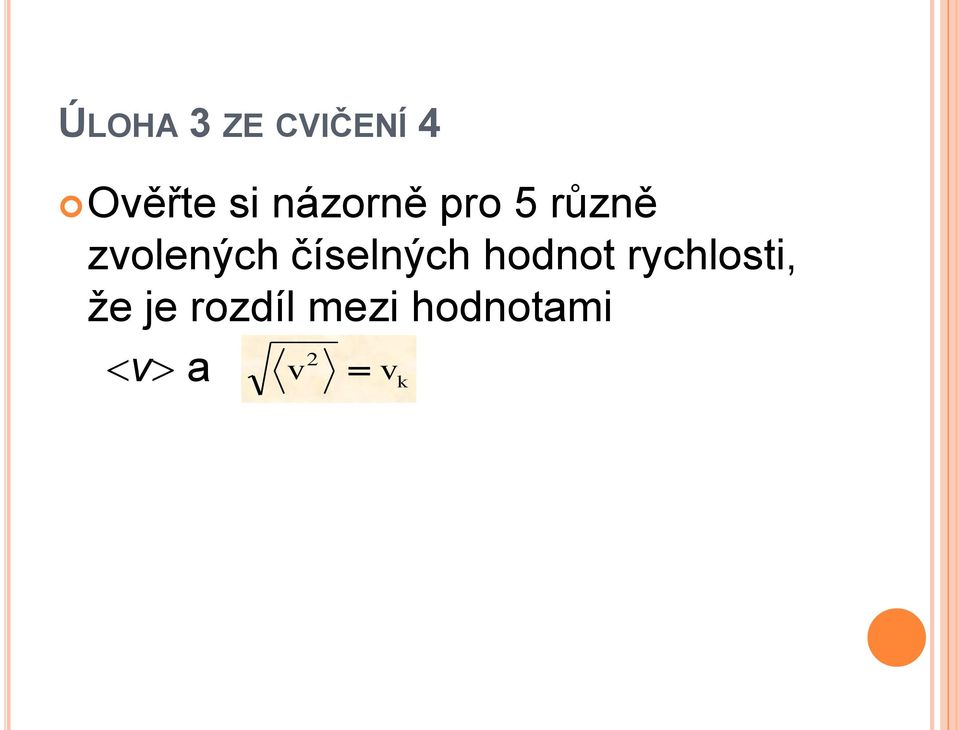 číselných hodnot rychlosti,