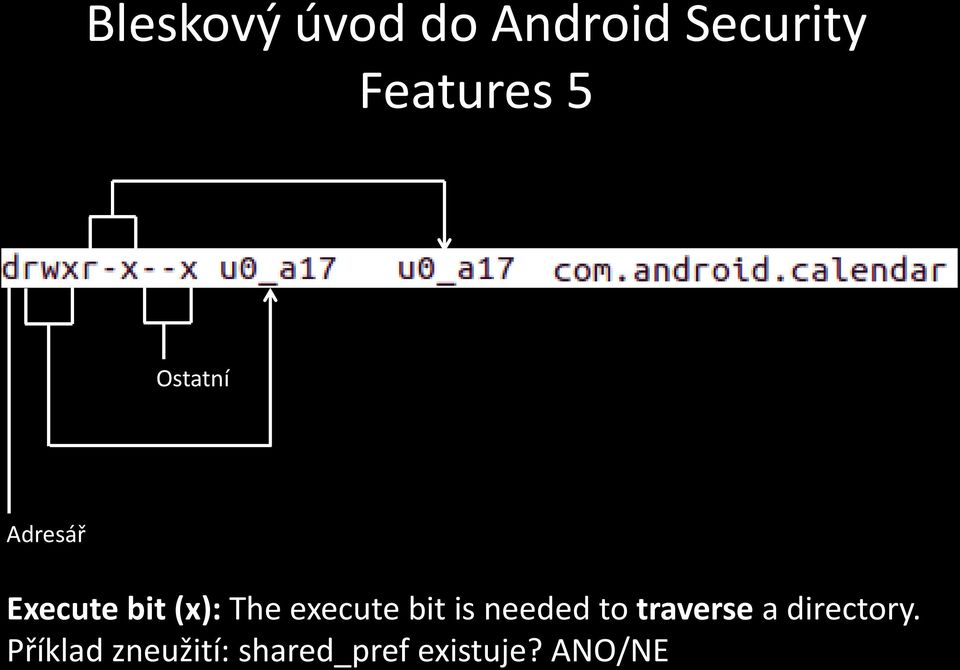 execute bit is needed to traverse a