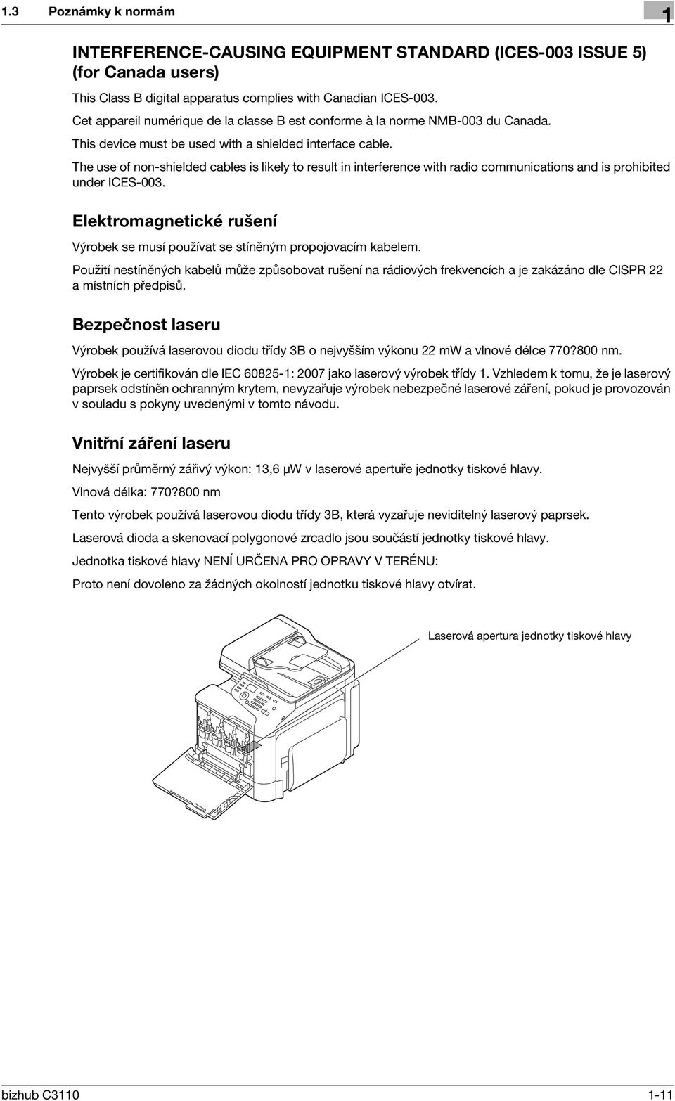 The use of non-shielded cables is likely to result in interference with radio communications and is prohibited under ICES-003.