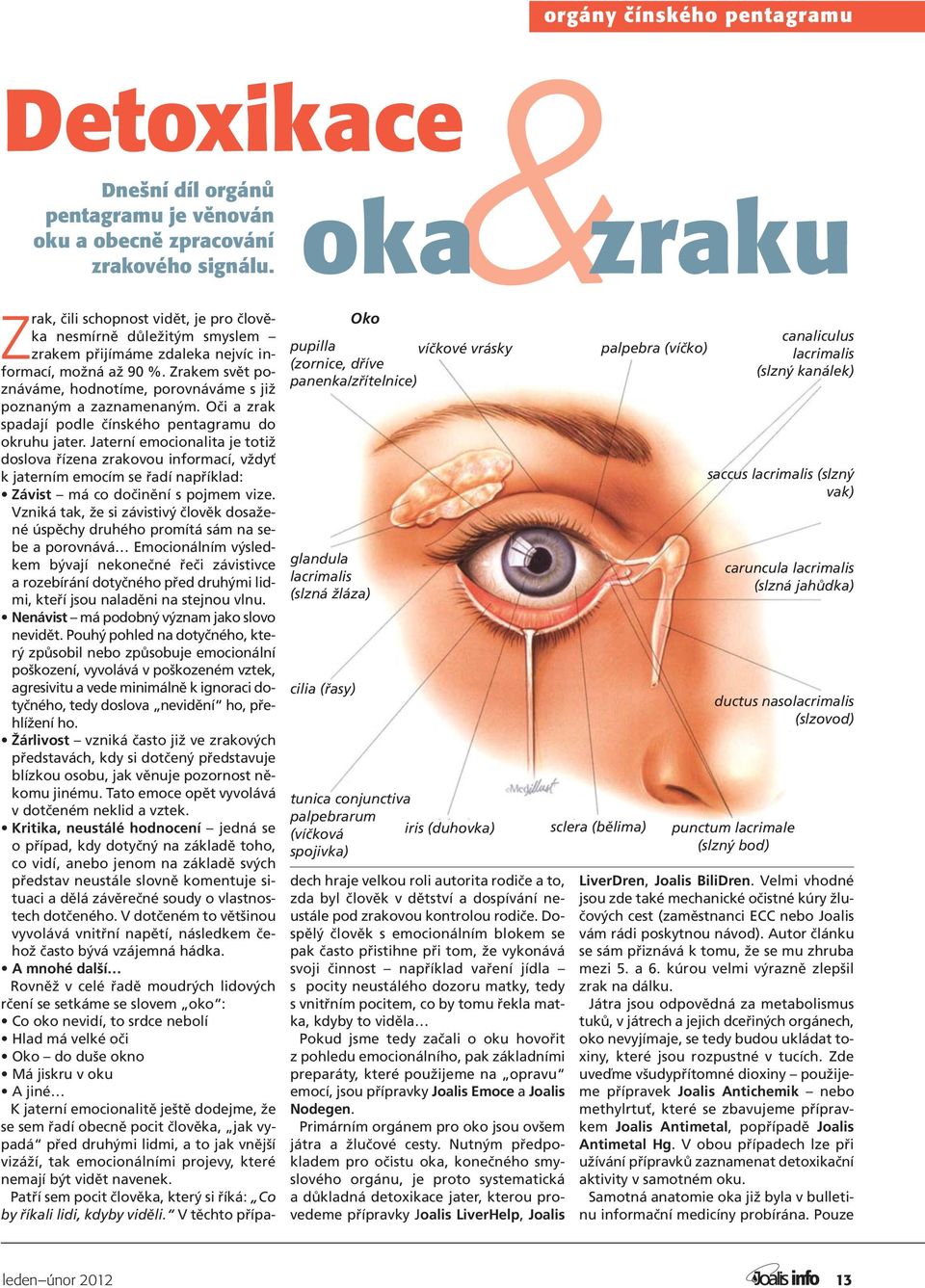 schopnost vidět, je pro člověka nesmírně důležitým smyslem zrakem přijímáme zdaleka nejvíc informací, možná až 90 %. Zrakem svět poznáváme, hodnotíme, porovnáváme s již poznaným a zaznamenaným.