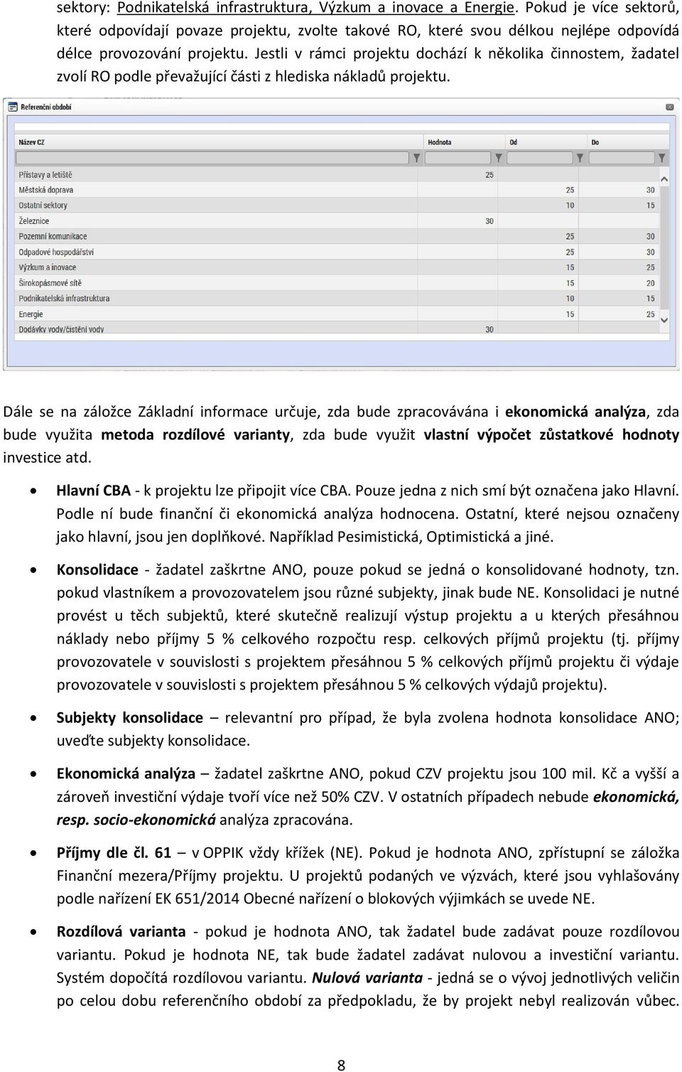 Jestli v rámci projektu dochází k několika činnostem, žadatel zvolí RO podle převažující části z hlediska nákladů projektu.