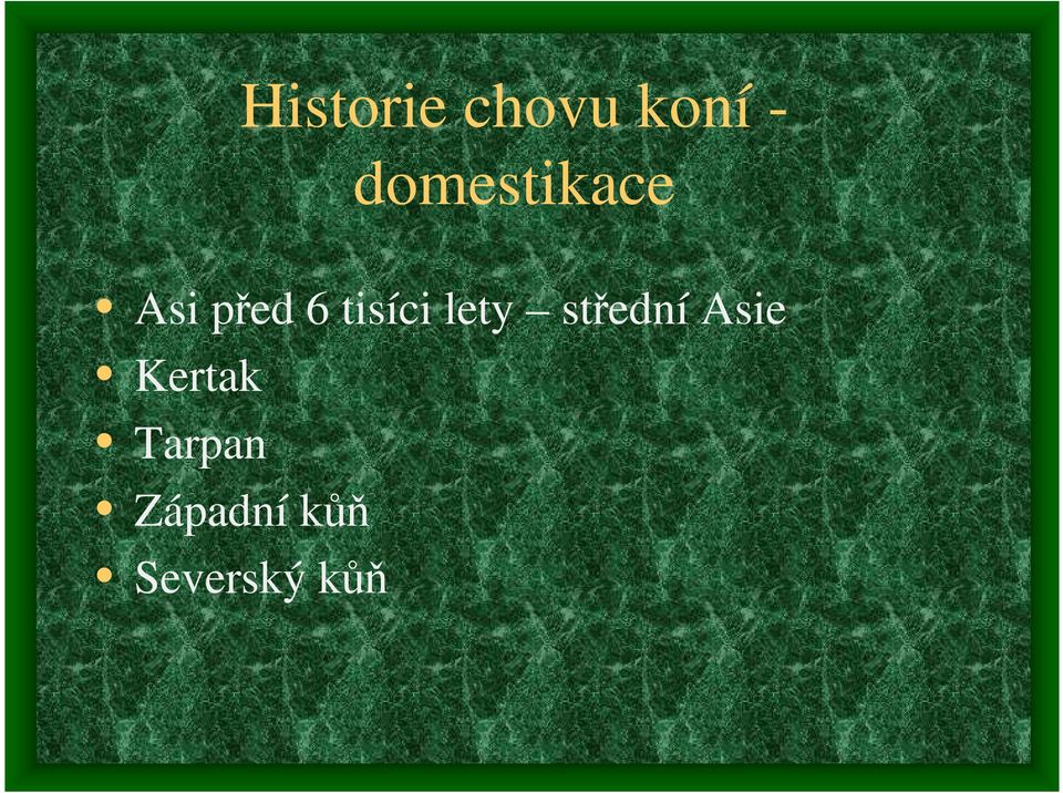 tisíci lety střední Asie