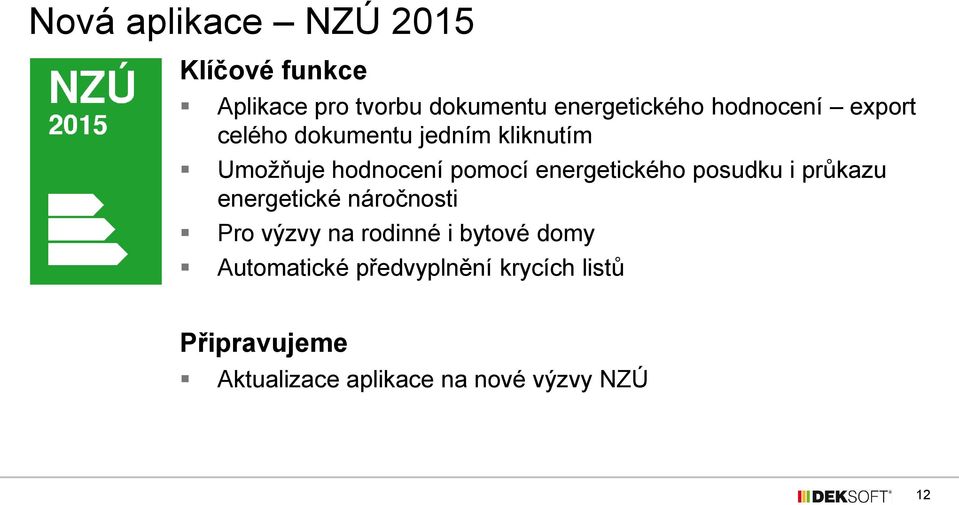 energetického posudku i průkazu energetické náročnosti Pro výzvy na rodinné i bytové