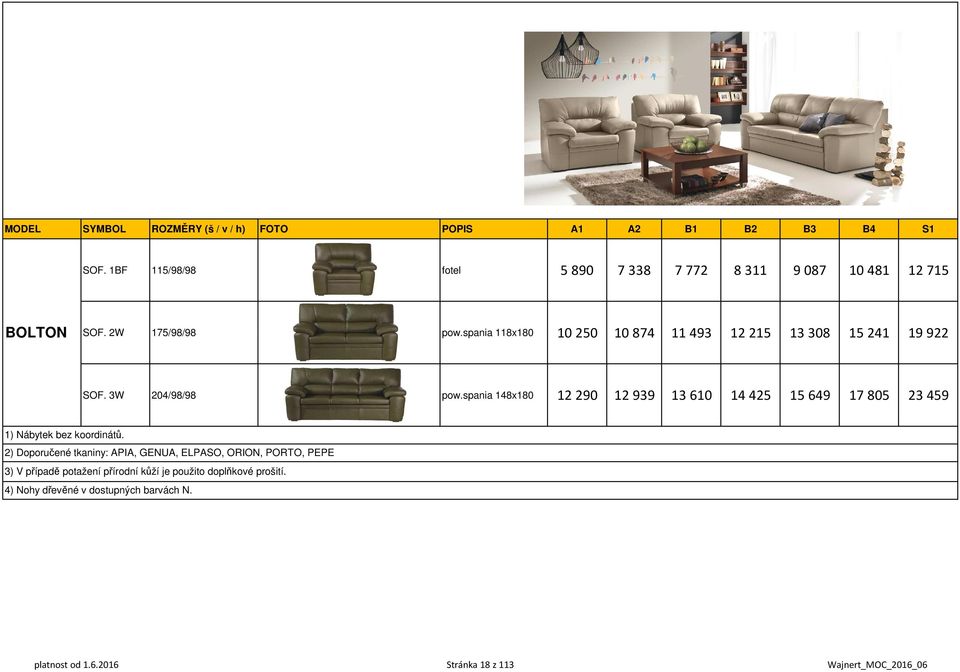 spania 118x180 10 250 10 874 11 493 12 215 13 308 15 241 19 922 SOF. 3W 204/98/98 pow.