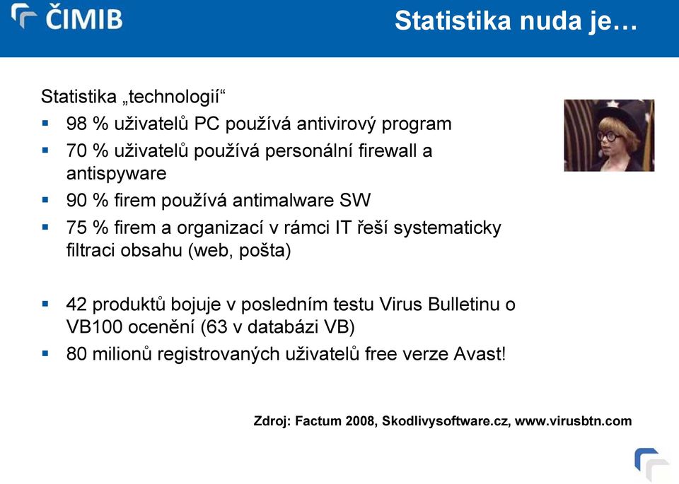systematicky filtraci obsahu (web, pošta) 42 produktů bojuje v posledním testu Virus Bulletinu o VB100 ocenění (63