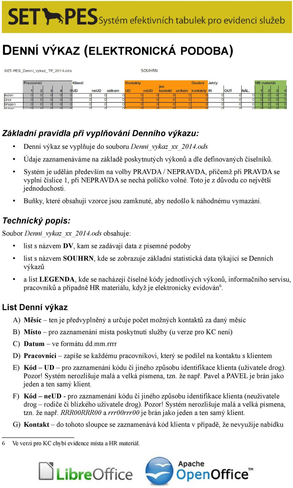 Systém je udělán především na volby PRAVDA / NEPRAVDA, přičemž při PRAVDA se vyplní číslice 1, při NEPRAVDA se nechá políčko volné. Toto je z důvodu co největší jednoduchosti.