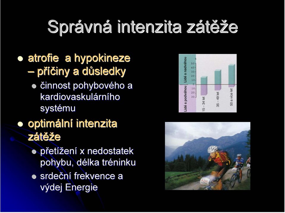 systému optimální intenzita zátěže přetížení x