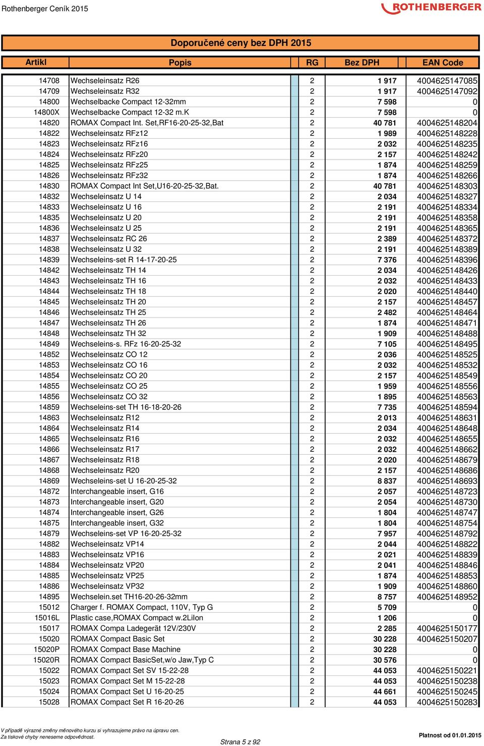 Set,RF16-20-25-32,Bat 2 40 781 4004625148204 14822 Wechseleinsatz RFz12 2 1 989 4004625148228 14823 Wechseleinsatz RFz16 2 2 032 4004625148235 14824 Wechseleinsatz RFz20 2 2 157 4004625148242 14825