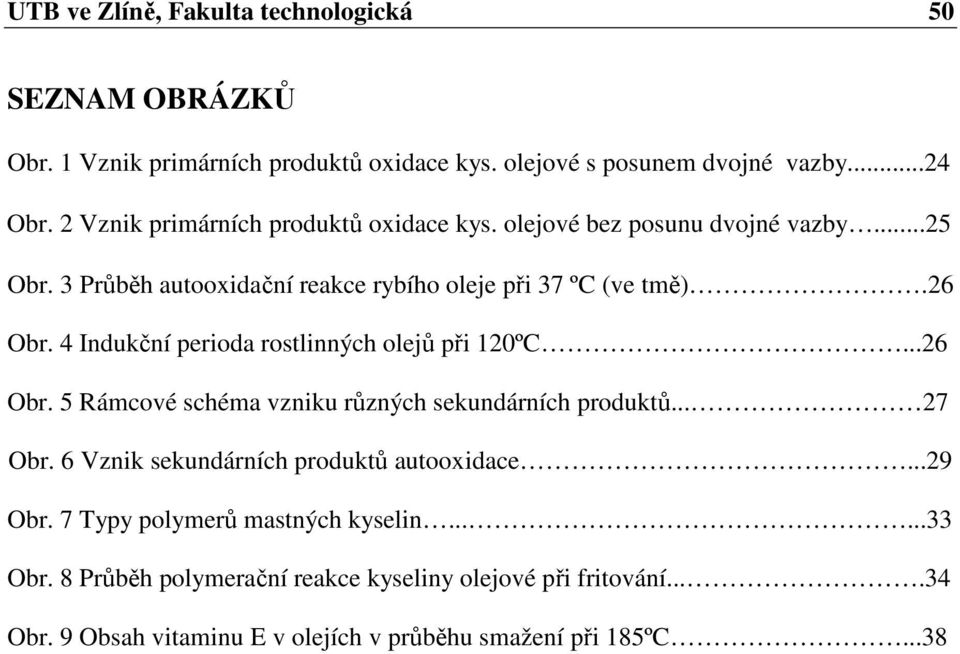 4 Indukční perioda rostlinných olejů při 120ºC...26 Obr. 5 Rámcové schéma vzniku různých sekundárních produktů... 27 Obr.