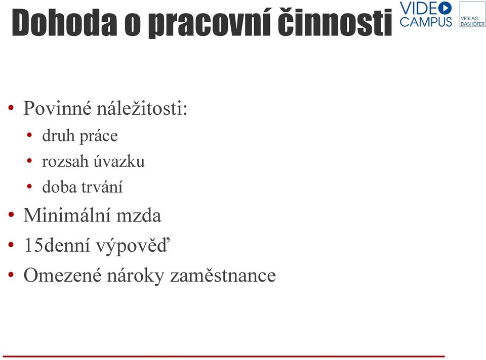 úvazku doba trvání Minimální mzda