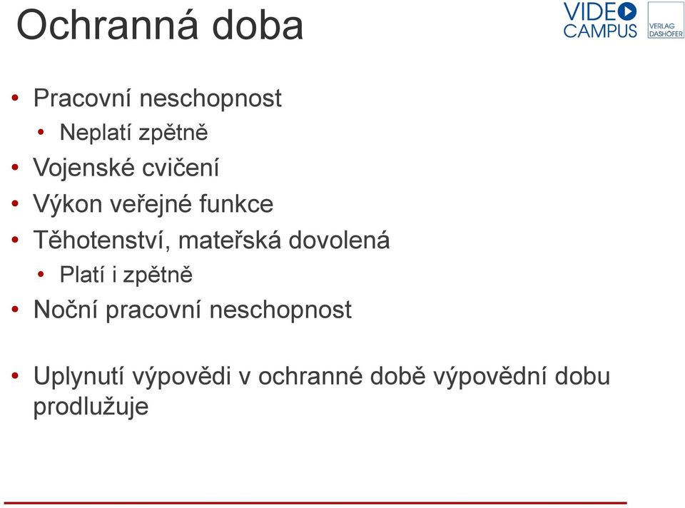 mateřská dovolená Platí i zpětně Noční pracovní