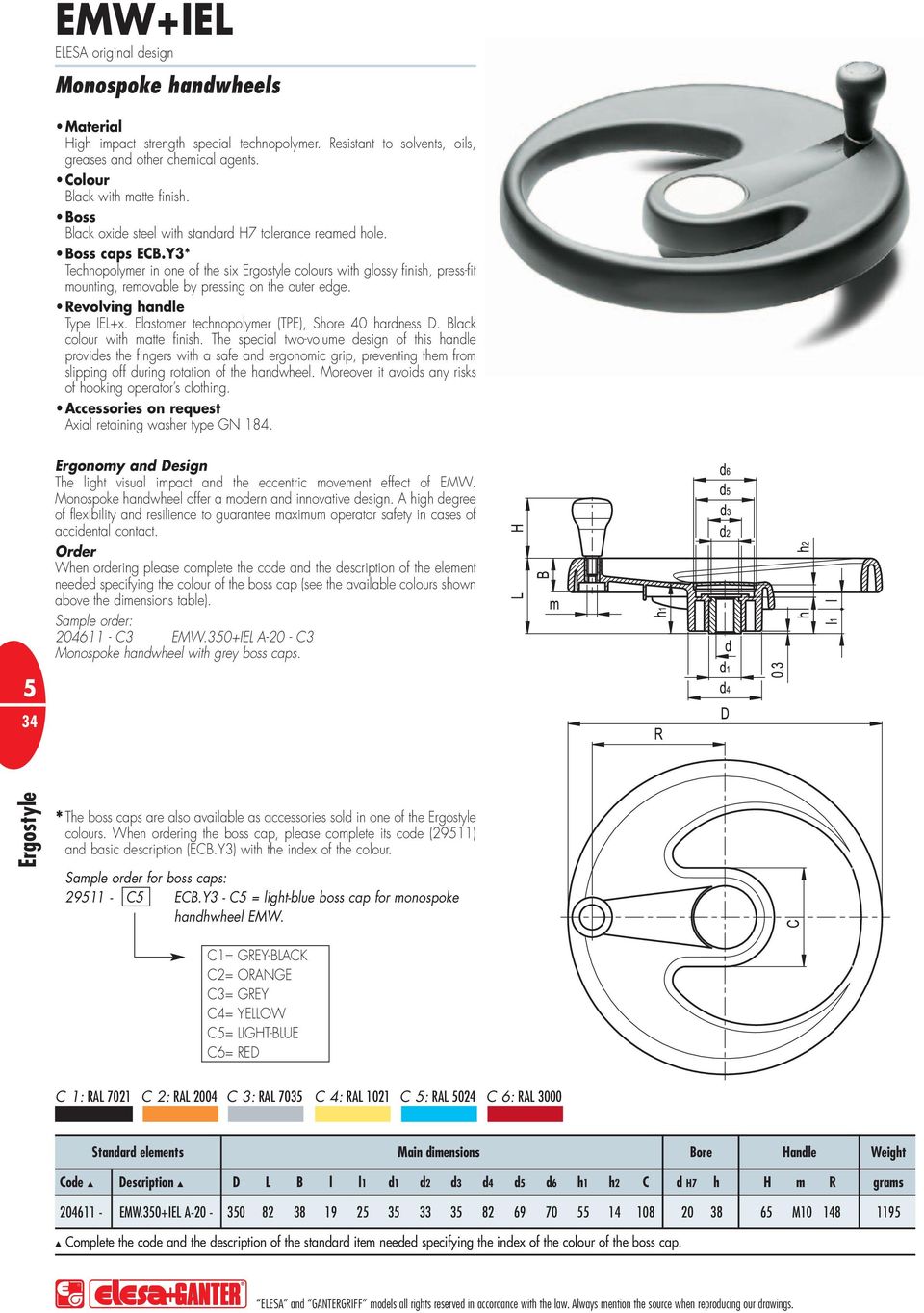evolving anle Type IE+x. Elastomer tecnopolymer (TPE), Sore 40 arness. lack colour wit matte finis.