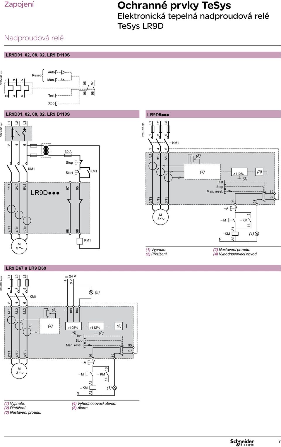 u% ( ( M M KM /T 4/T /T M KM ( Vypnuto. ( Přetížení. KM N 4 ( ( Nastavení proudu. (4 Vyhodnocovací obvod. LR9 D7 a LR9 D9 DF789.
