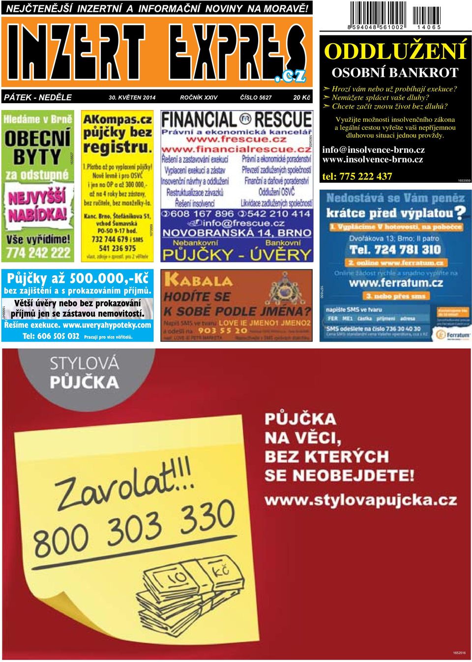 Využijte možnosti insolvenčního zákona a legální cestou vyřešte vaši nepříjemnou dluhovou situaci jednou provždy info@insolvence-brnocz