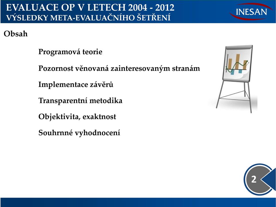 Implementace závěrů Transparentní