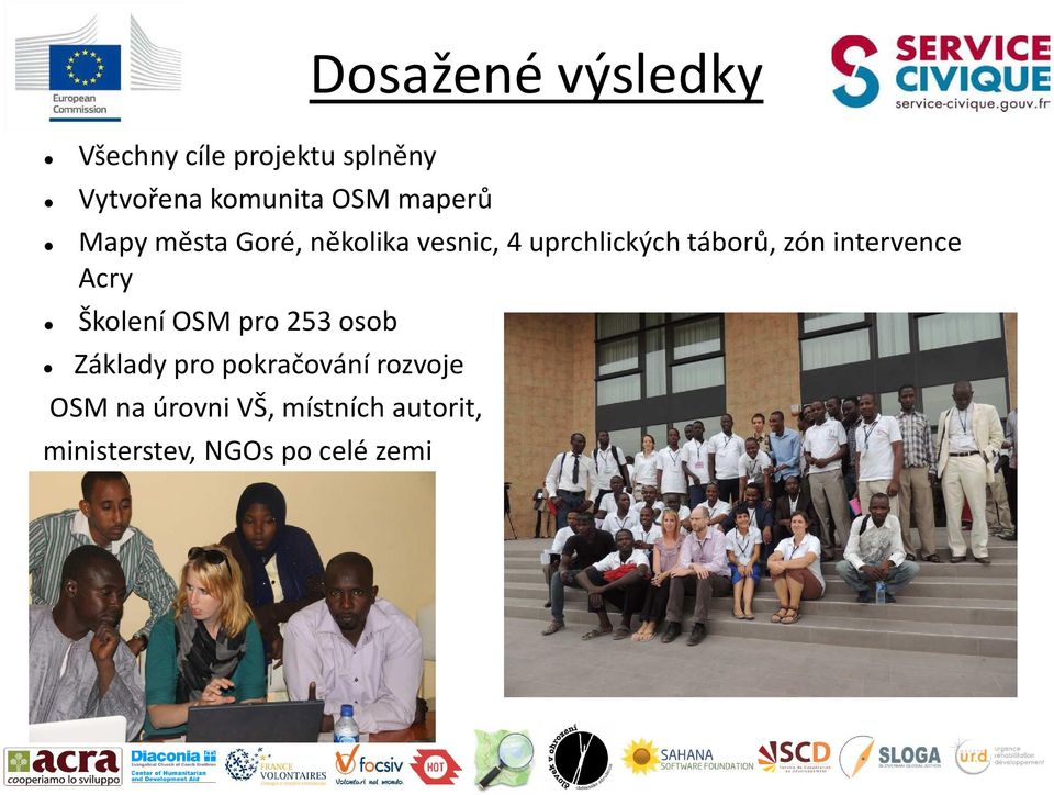 zón intervence Acry Školení OSM pro 253 osob Základy pro pokračování