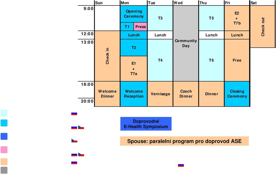 přístup pro individuálně zvané VIP hosty Regulovaný přístup pro média na základě akreditace Veřejně nepřístupné 20:00 Dle podmínek místního organizátora Welcome