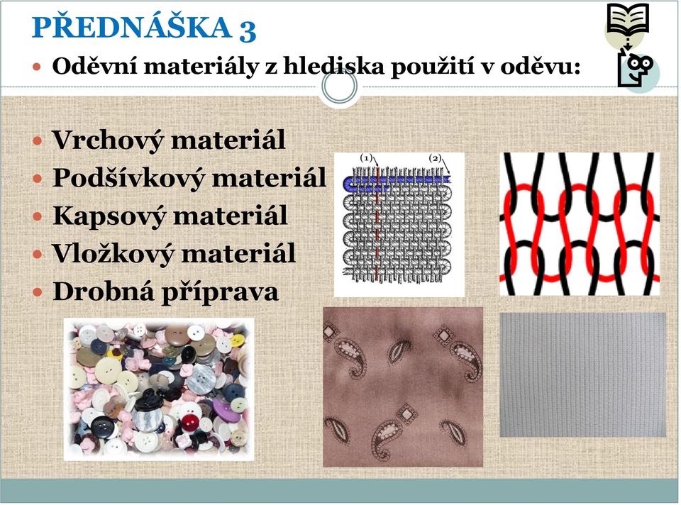 materiál Podšívkový materiál