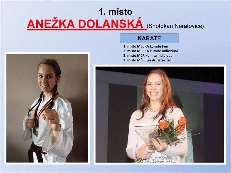 místo ME JKA kumite tým 3.