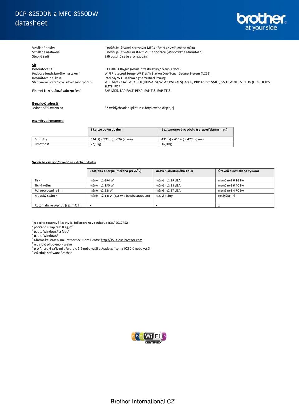 11b/g/n (režim infrastruktury/ režim Adhoc) WiFi Protected Setup (WPS) a AirStation One Touch Secure System (AOSS) Intel My WiFi Technology a Vertical Pairing WEP 64/1 bit, WPA PSK (TKIP/AES), WPA