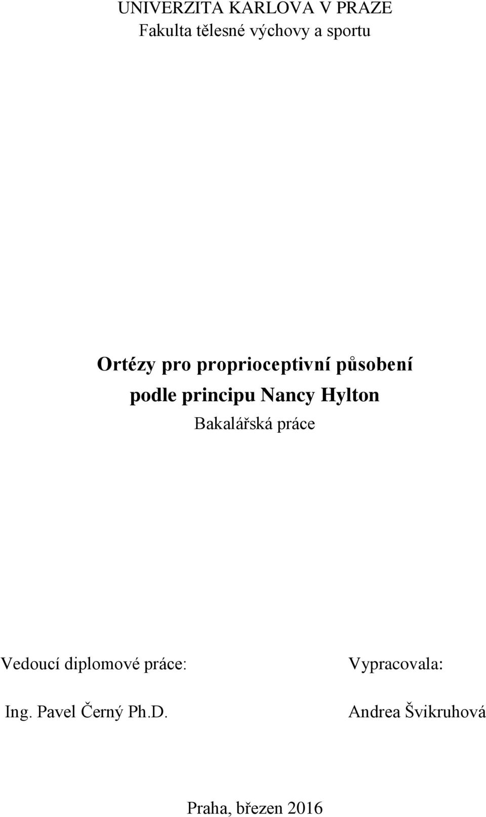 Ortézy pro proprioceptivní působení podle principu Nancy Hylton - PDF  Stažení zdarma