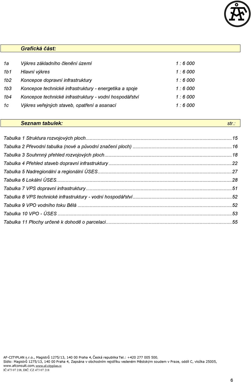 .. 15 Tabulka 2 Převodní tabulka (nové a původní značení ploch)... 16 Tabulka 3 Souhrnný přehled rozvojových ploch... 18 Tabulka 4 Přehled staveb dopravní infrastruktury.