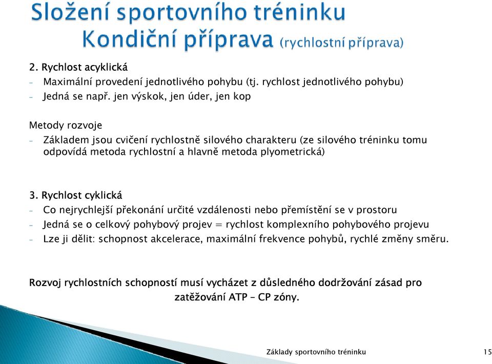 plyometrická) 3.