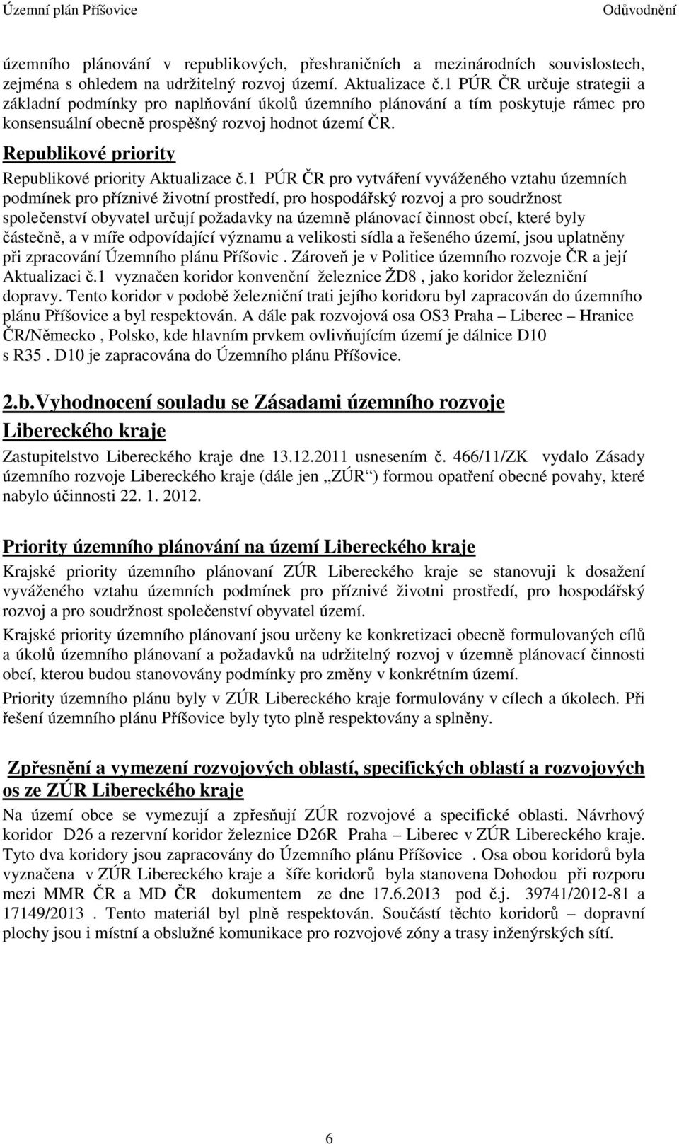 Republikové priority Republikové priority Aktualizace č.