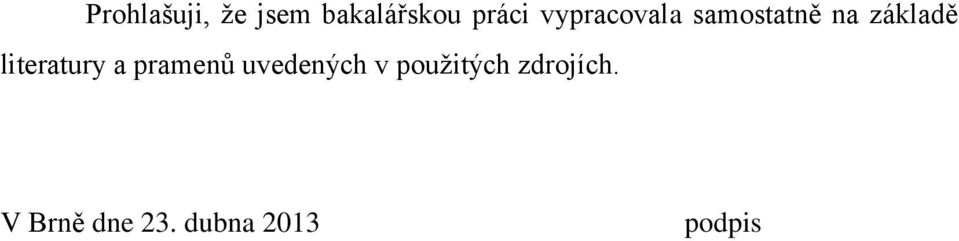 literatury a pramenů uvedených v