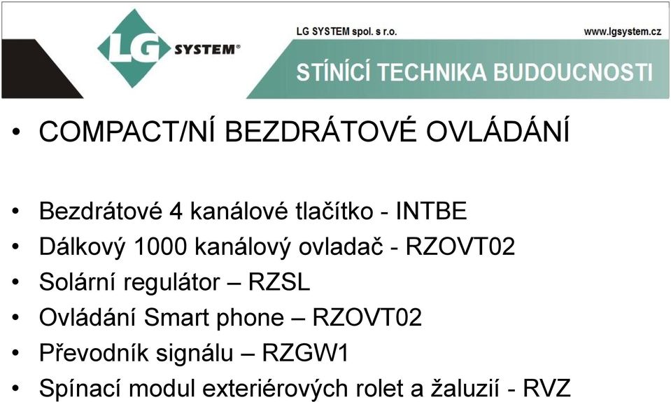 Solární regulátor RZSL Ovládání Smart phone RZOVT02