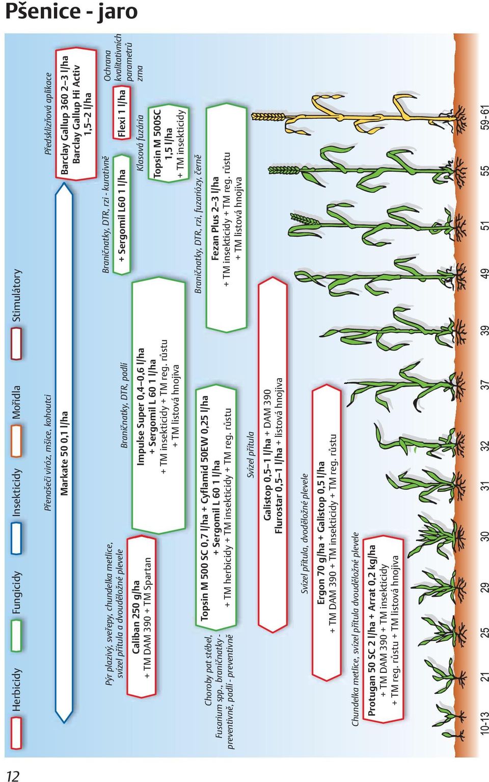 l/ha + TM insekticidy + TM reg.