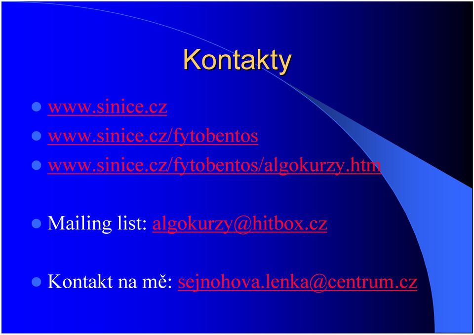 htm Mailing list: algokurzy@hitbox.