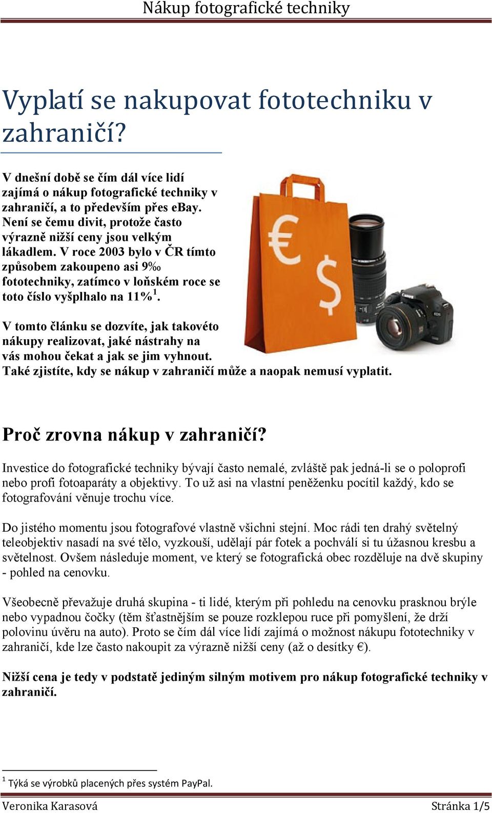 V tomto článku se dozvíte, jak takovéto nákupy realizovat, jaké nástrahy na vás mohou čekat a jak se jim vyhnout. Také zjistíte, kdy se nákup v zahraničí může a naopak nemusí vyplatit.