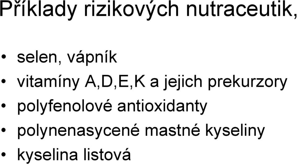 prekurzory polyfenolové antioxidanty