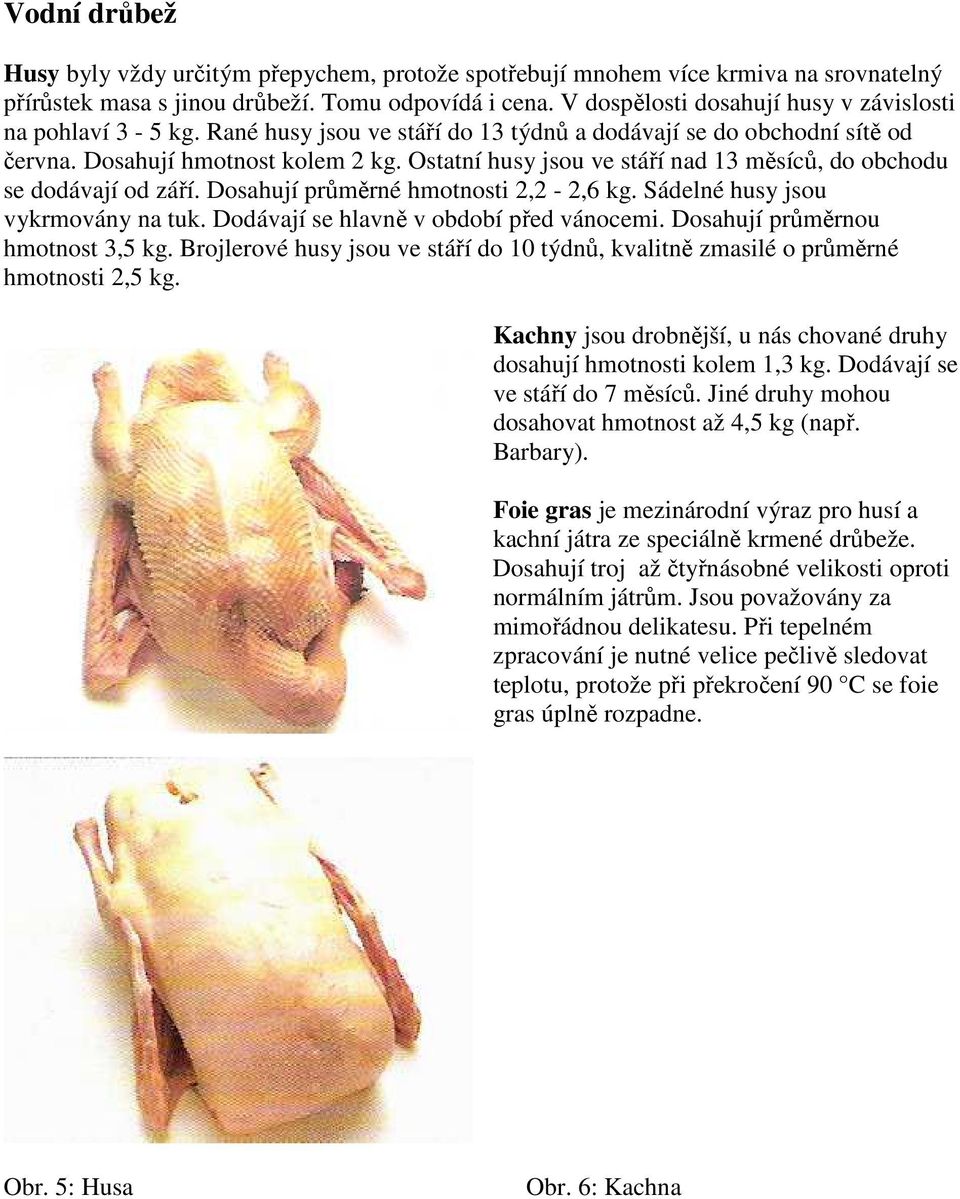 Ostatní husy jsou ve stáří nad 13 měsíců, do obchodu se dodávají od září. Dosahují průměrné hmotnosti 2,2-2,6 kg. Sádelné husy jsou vykrmovány na tuk. Dodávají se hlavně v období před vánocemi.