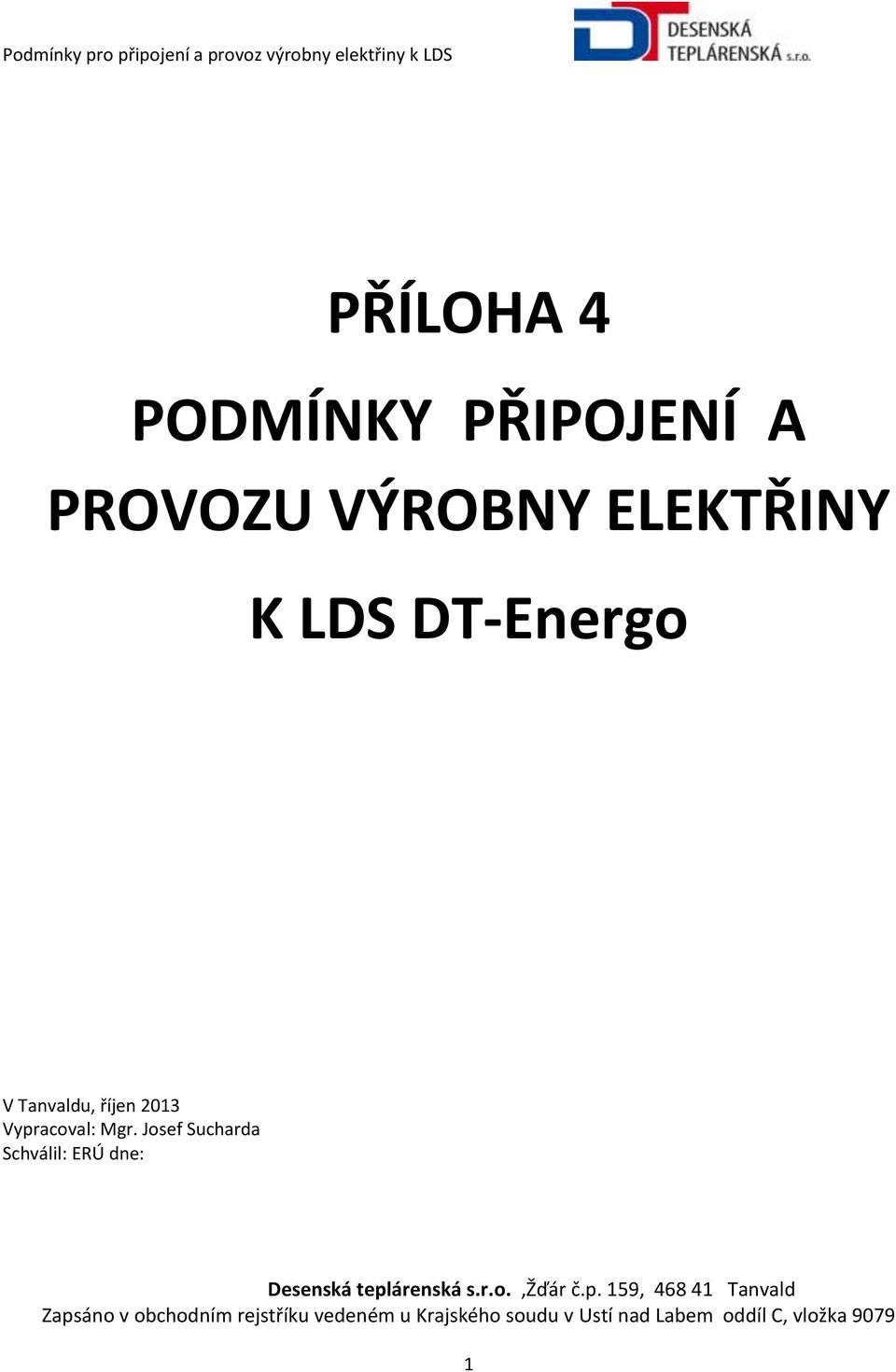 DT-Energo V Tanvaldu, říjen 2013