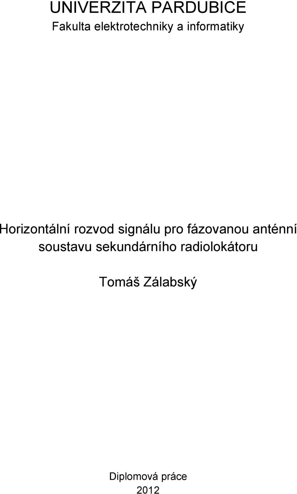 pro fázovanou anténní soustavu sekundárního